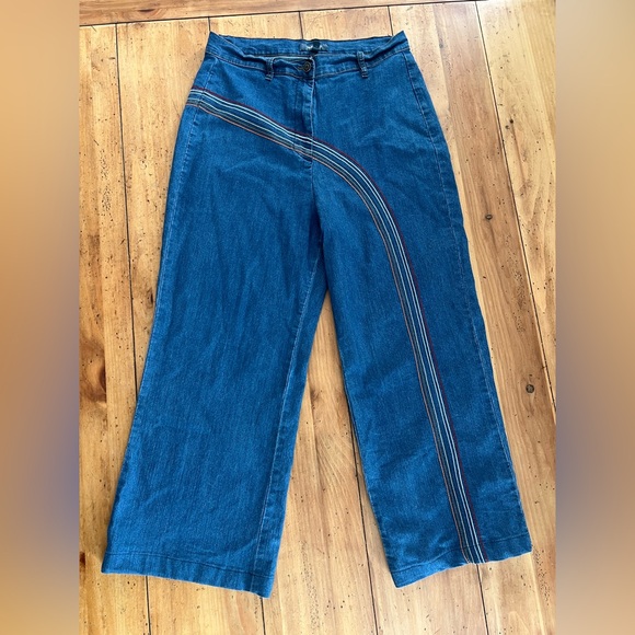 ModCloth Rainbow With Me Wide-Leg jean size 16W - Picture 3 of 12